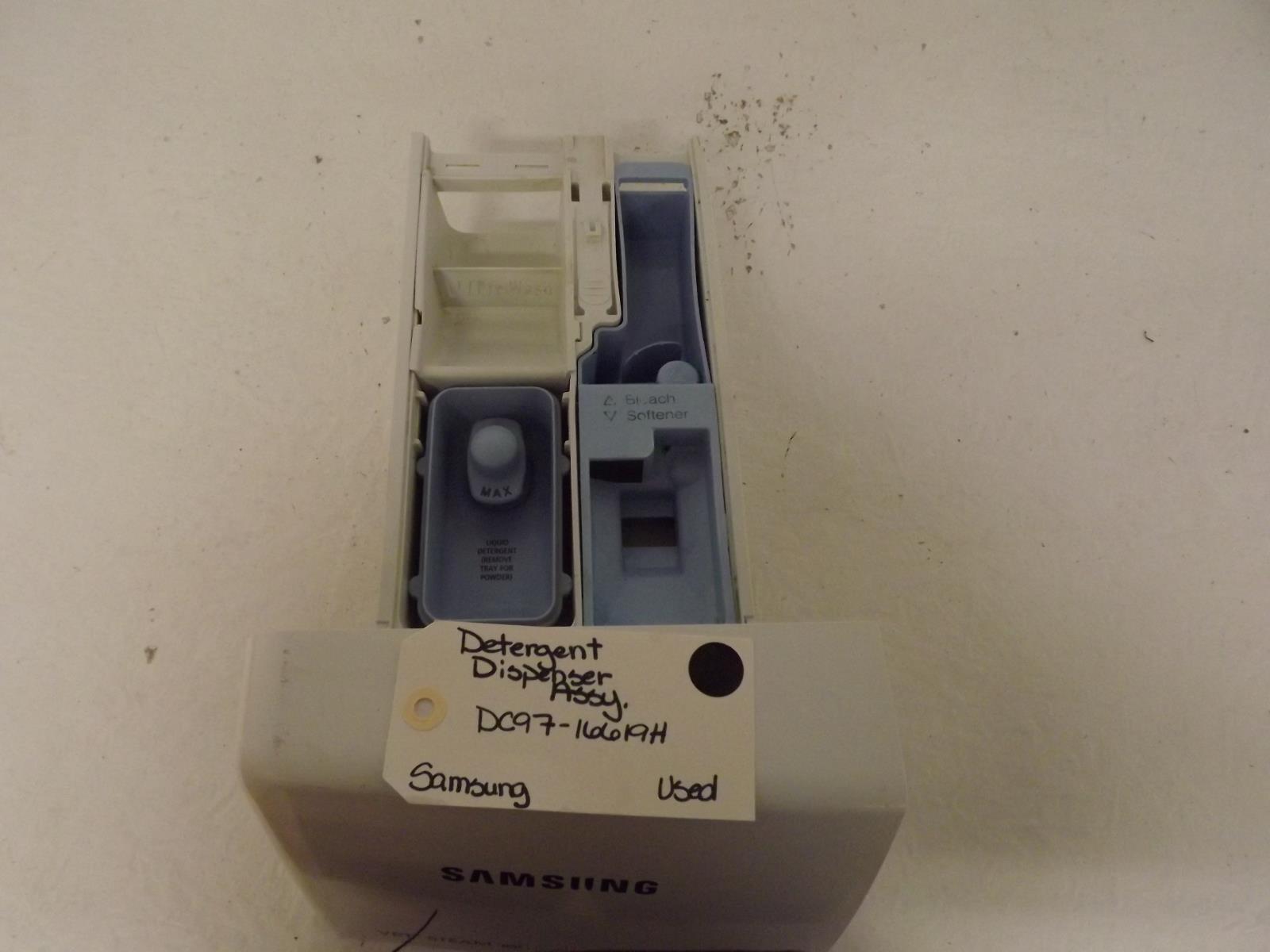 Samsung Washer DC97-16619H Detergent Dispenser Assembly Used Samsung Washer DC97-16619H Detergent Dispenser Assembly Used